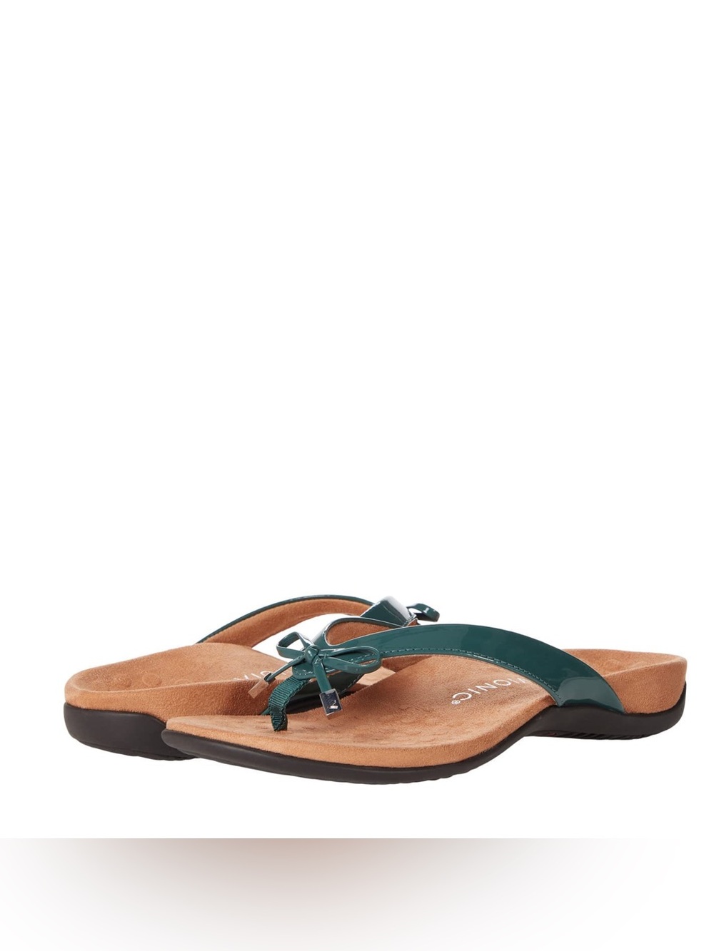 Vionic Bella thong sandals size 5 green